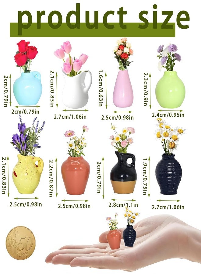 CartHome قطع من مغناطيس الثلاجة على شكل مزهرية زهور صغيرة، زينة ثلاجة صغيرة، زينة مزهرية صغيرة للثلاجة للمطبخ والمكتب، هدية إبداعية يمكنك صنعها بنفسك - Image 2